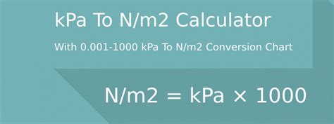 Convert Kilopascals to Newton Per Square Millimeter (kPa to .